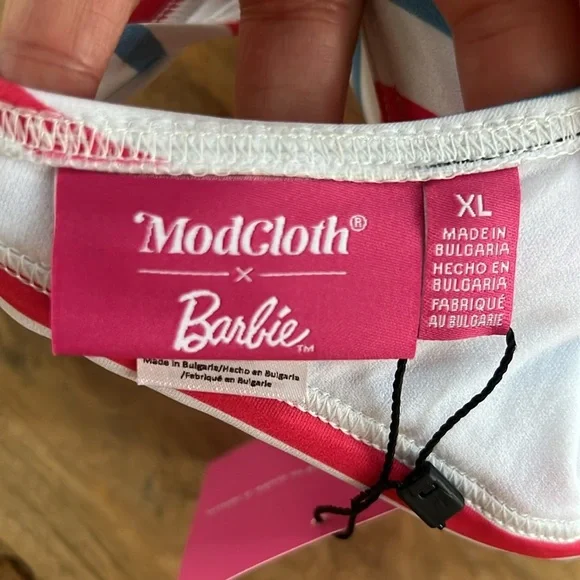 Modcloth x Barbie The Americana Dream Bikini Top Size XL - Picture 6 of 6